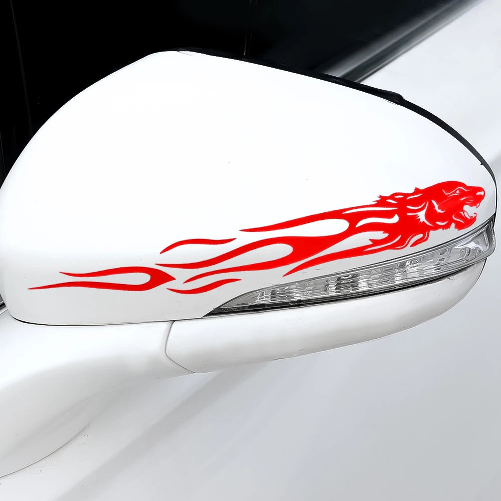Tiger Flame Body Stickers Reflective self-adhesive Motorcycle