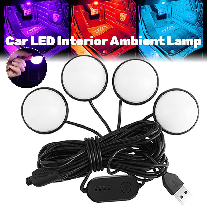 In Ambient Foot Interior Pedal Brightness Colorful Remote Or