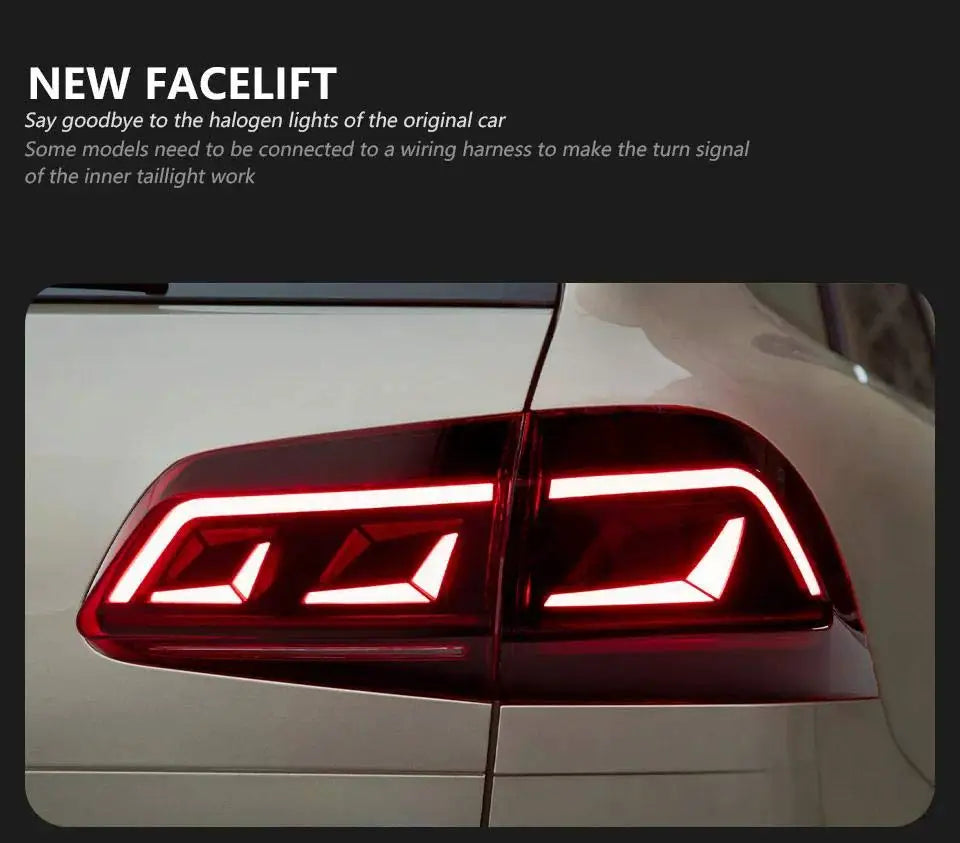 For Volkswagen Touareg LED Taillight Assembly Dynamic Steering