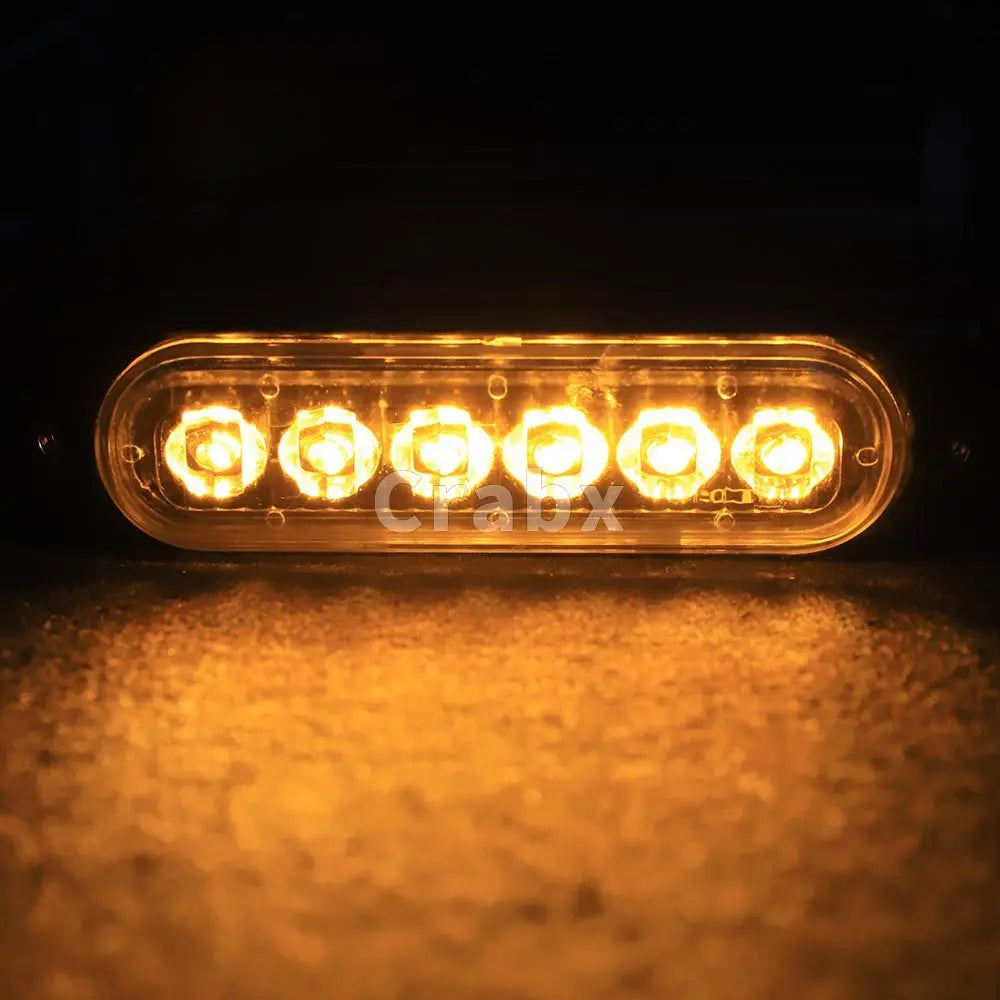 6LED Strobe Vehicles Trucks Emergency Truck Side Trailer Signal