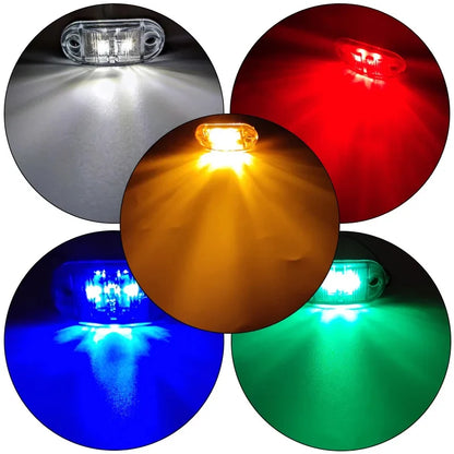 4PCS Side Marker 12V 24V Trailer Trucks Warning Clearance