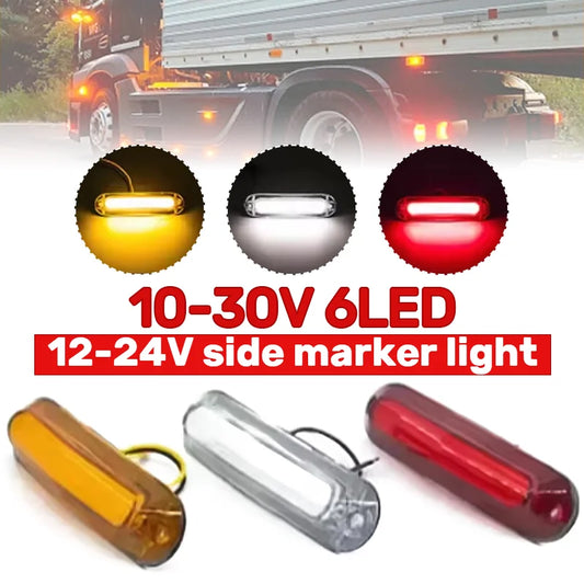 For Trailer 12V 24V Side Marker External Indicator Warning Rear