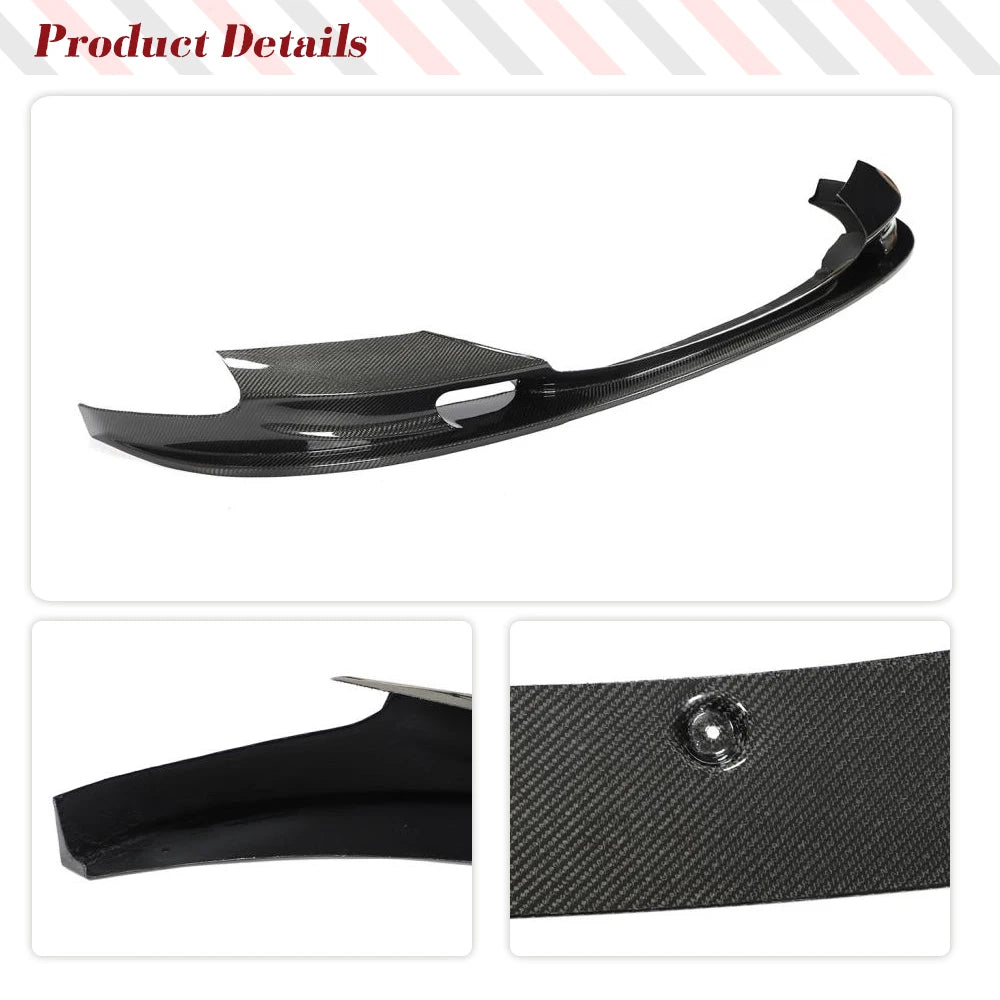 For BMW 5 Series F10 M5 Carbon Fiber Front Bumper Lip Spoiler