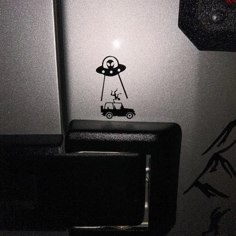 Set Tiny Alien Small Sticker Window Bumper Cute Stickers