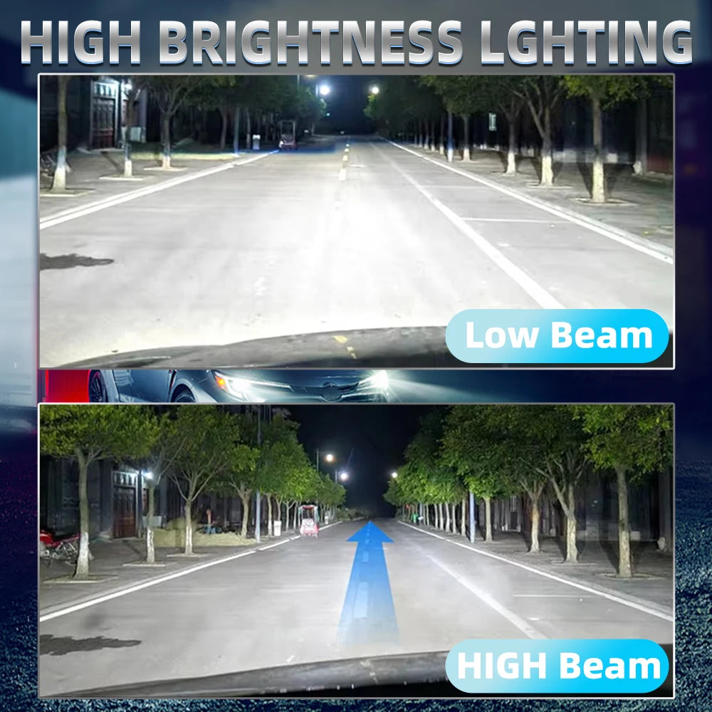 300W Turbo H7 H1 H4 Headlight Bulbs Canbus 120000LM