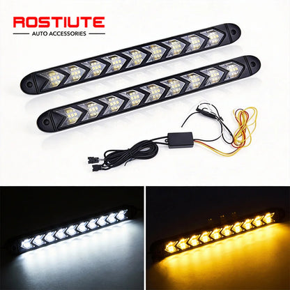 Sequential Arrow Drl Strip Yellow Turn Signal Flexible Daytime