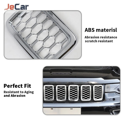 For Jeep Grand Cherokee 2017-2020 ABS Front Grille Cover Trim