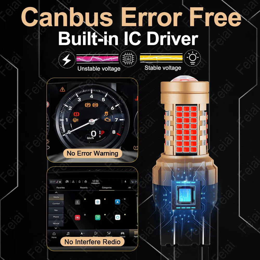 For Reanault Arkana LED Strobe Brake Stop Bulb 2019 2020 2021