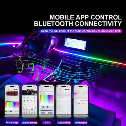 In Dual Zone Symphony Ambient Rainbow Neon RGB Acrylic
