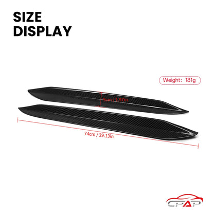 For BMW X6 G06 G60 Lci Real Dry Carbon Fiber Rear Window Inserts