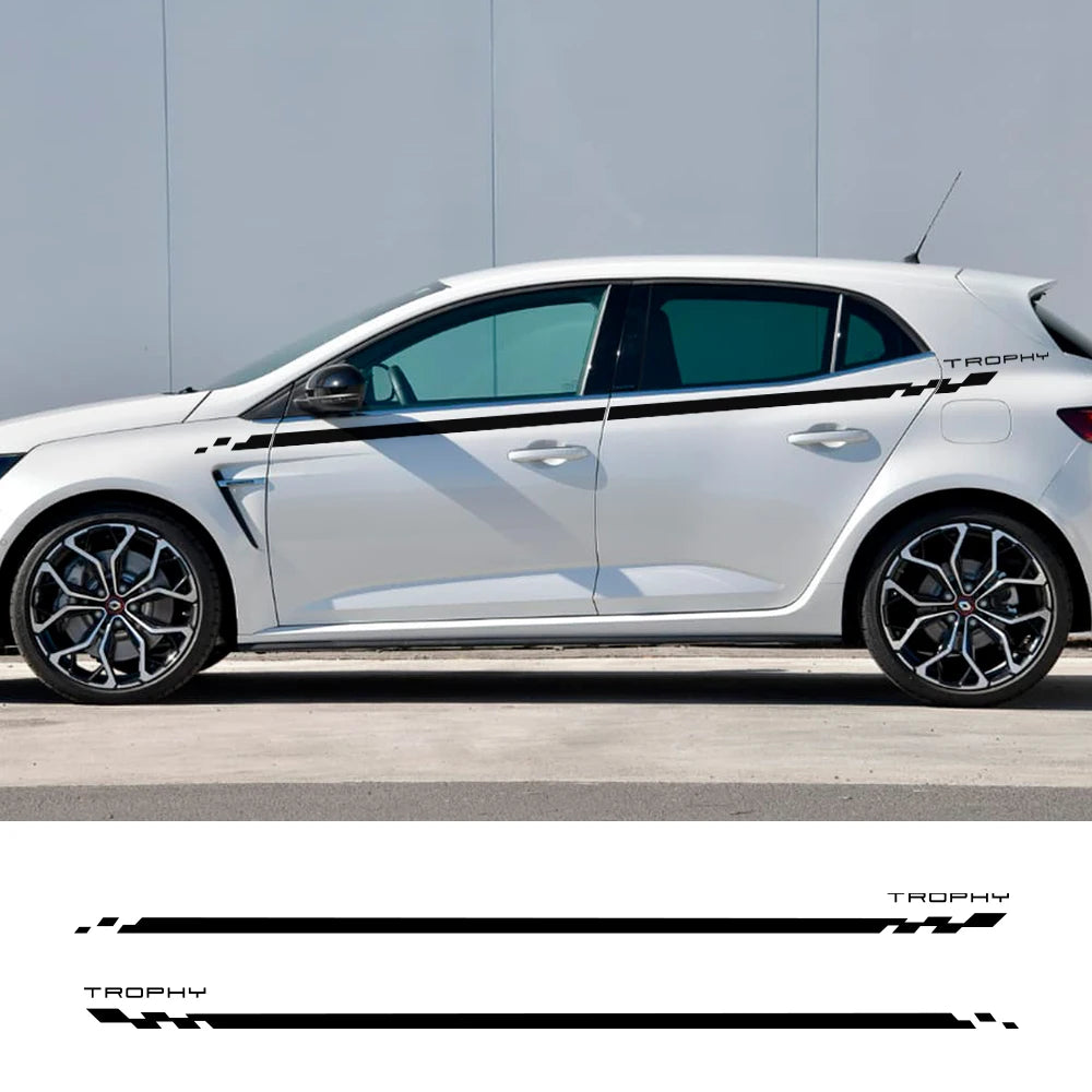 For Renault Megane 2 3 4 2PCS Door Side Stickers Rs Grandtourer