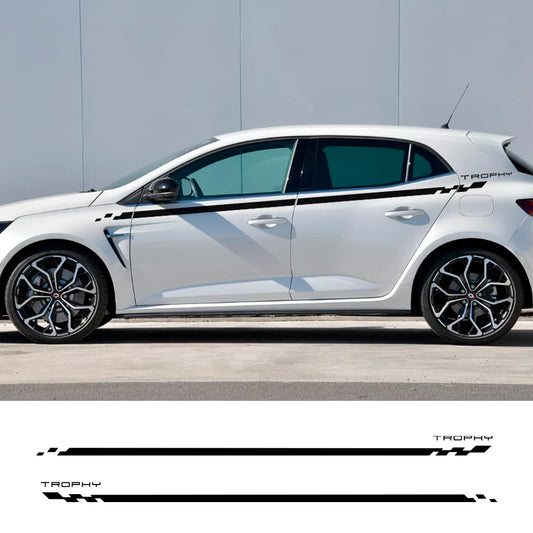 For Renault Megane 2 3 4 2PCS Door Side Stickers Rs Grandtourer
