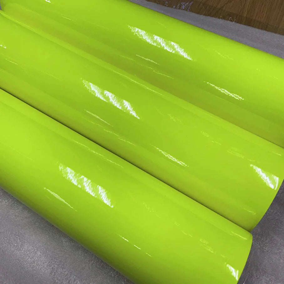 Fluorescent Yellow Sticker Air Bubbles Wrap Film Size 20CM