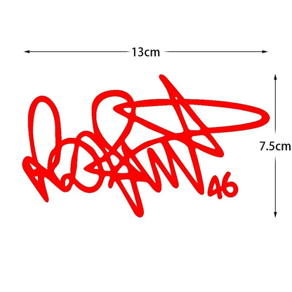 For Motorbike Fuel Tank Fairing Racing Signature Sticker