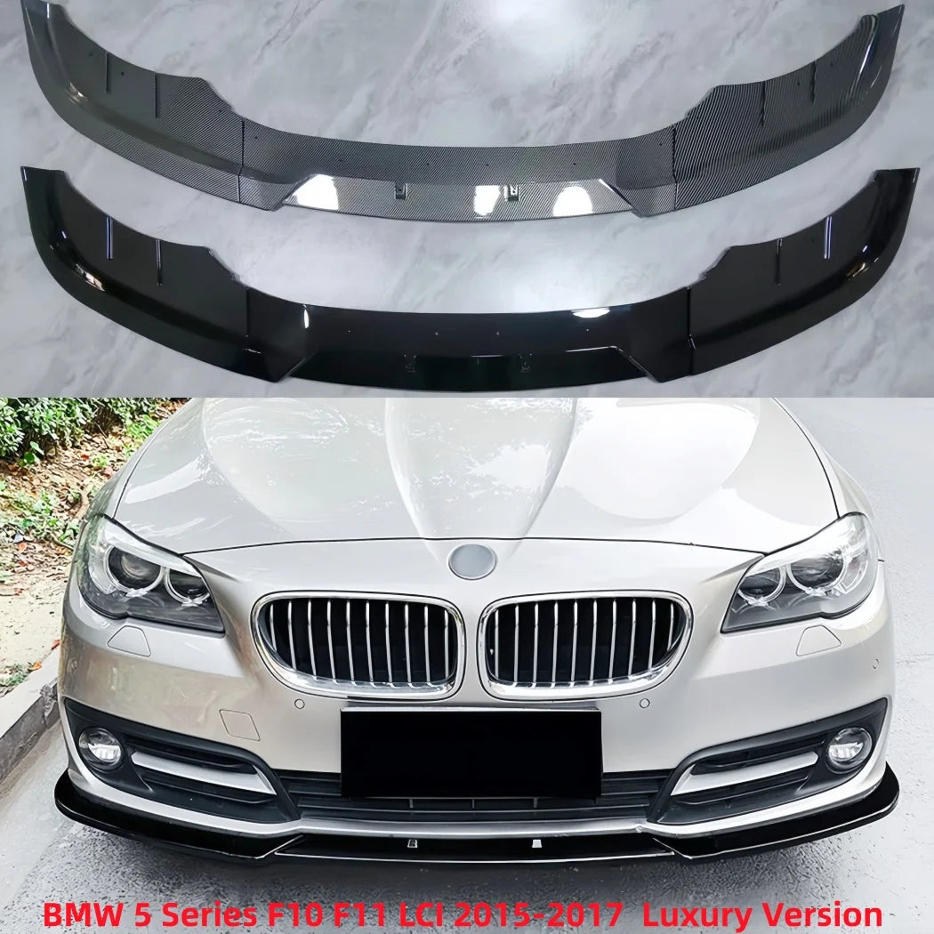 For BMW 5 Series F10 F11 Front Bumper Lip Spoiler Splitter