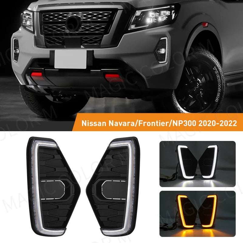 For Nissan Navara NP300 Frontier 2020 Drl 2021 2022 Daytime