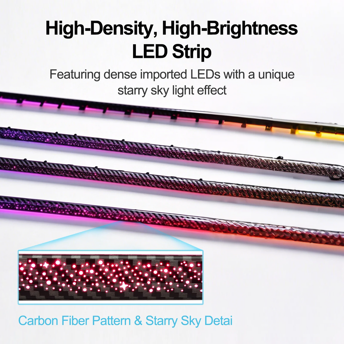 Ezonetronics Ambient Colors APP Control Carbon Fiber Piano Black