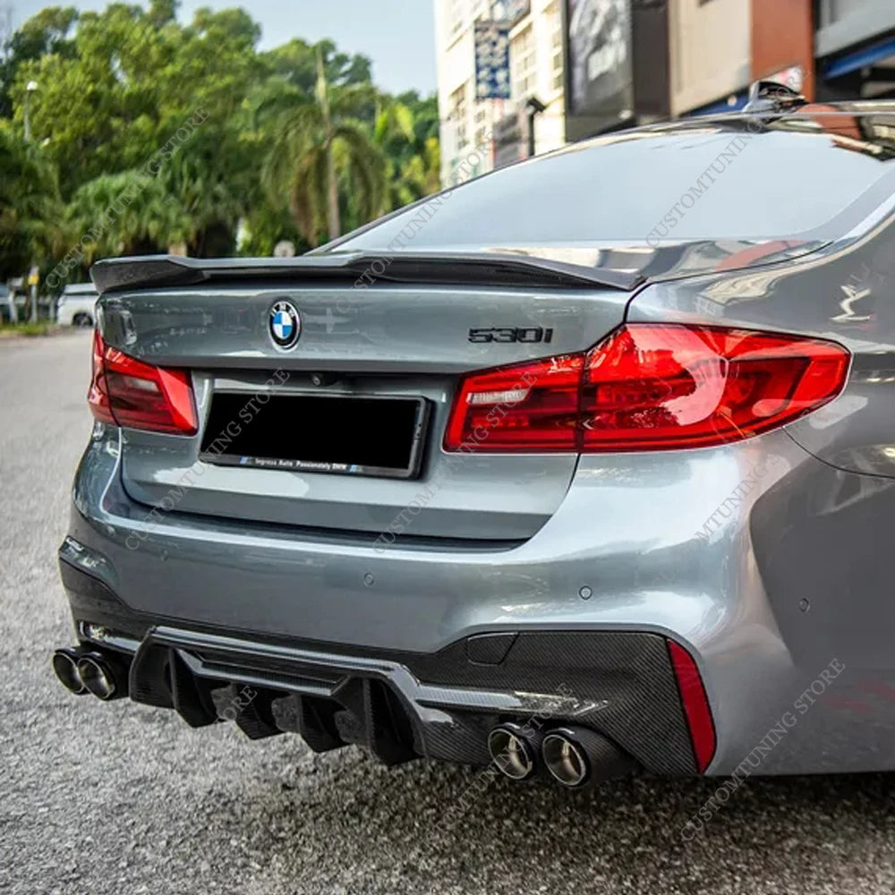 For BMW G30 G31 Compitition Style Rear Splitter Diffuser Lip