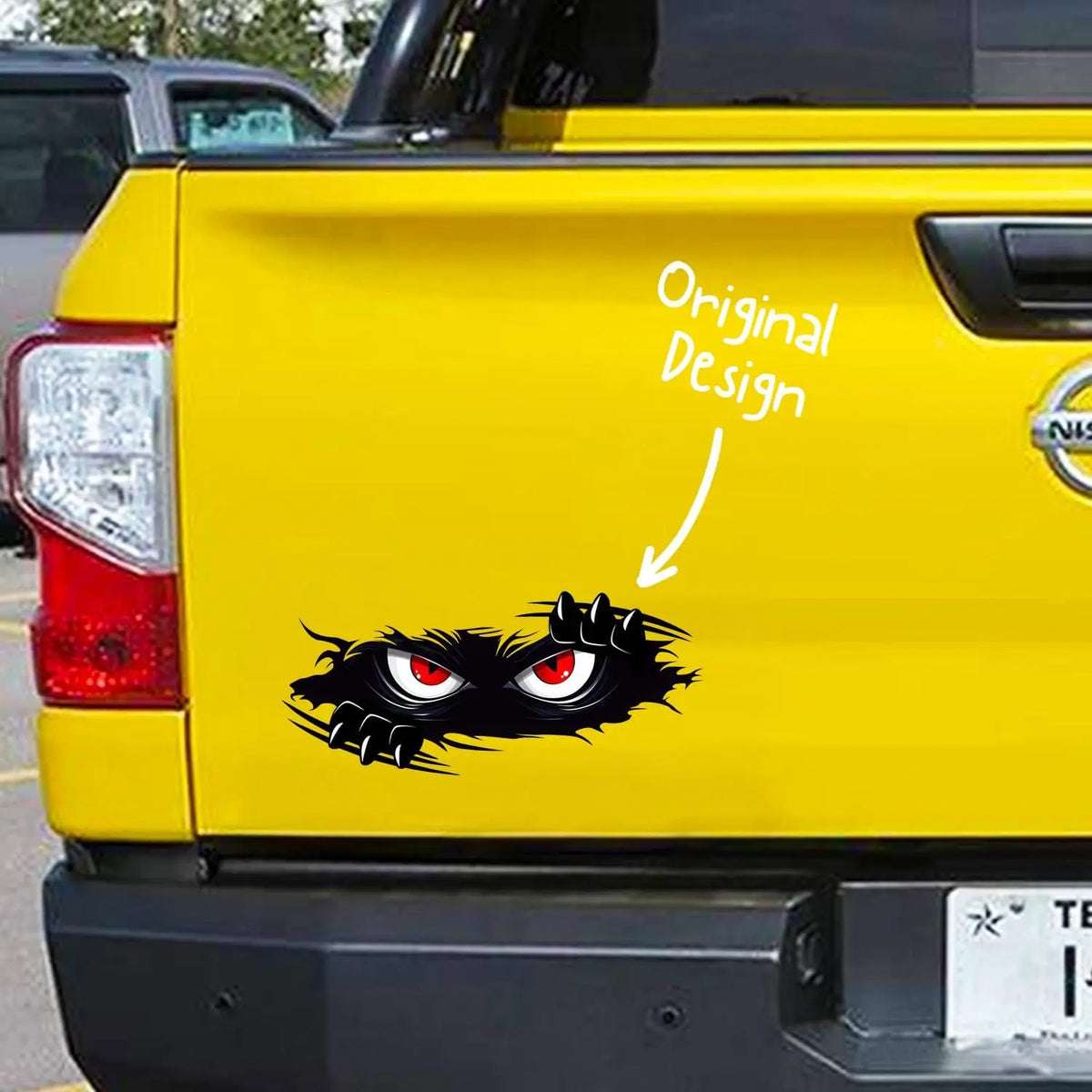 3PCS Funny Monster Sticker Waterproof 3D Vinyl Self Adhesive
