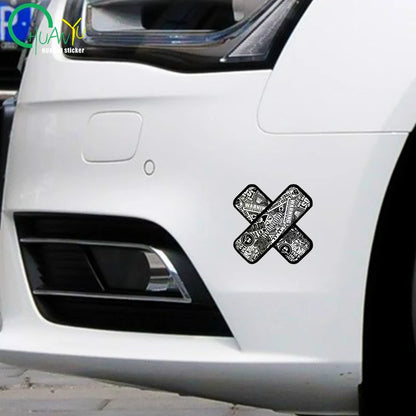 Creative Patch Block Scratches Sticker Brand Graffiti Bandage