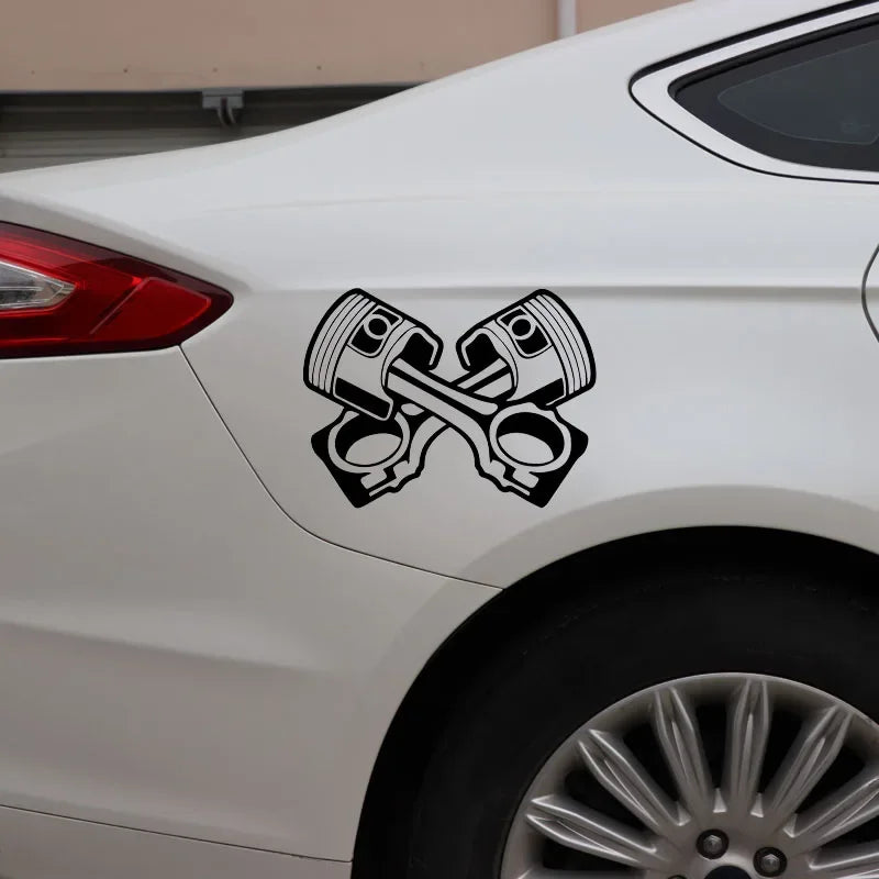 Sticker Engine Piston Pattern Motorcycle Stickers Supplies