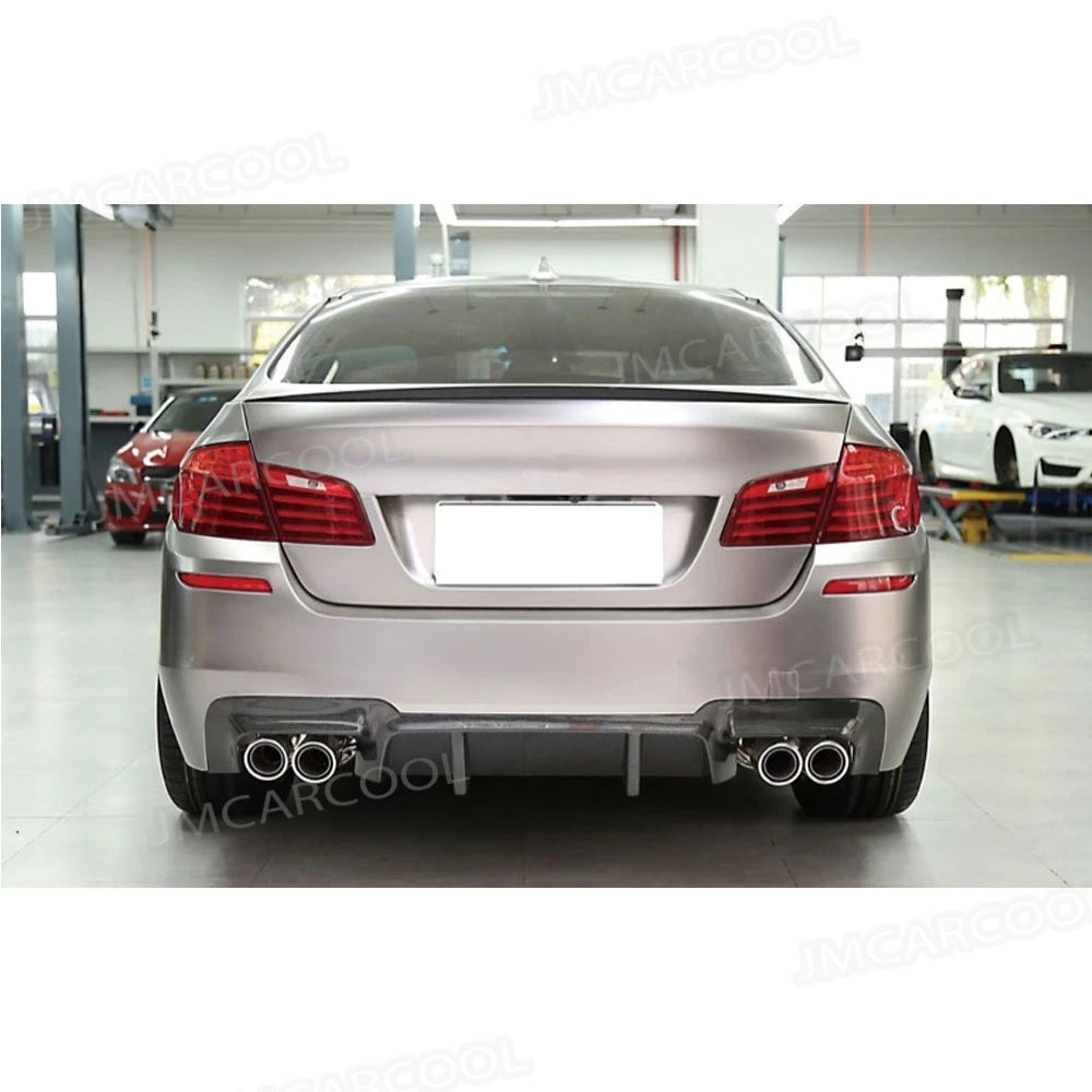 For BMW 5 Series F10 M5 Sedan 2012-2017 Carbon Fiber Rear