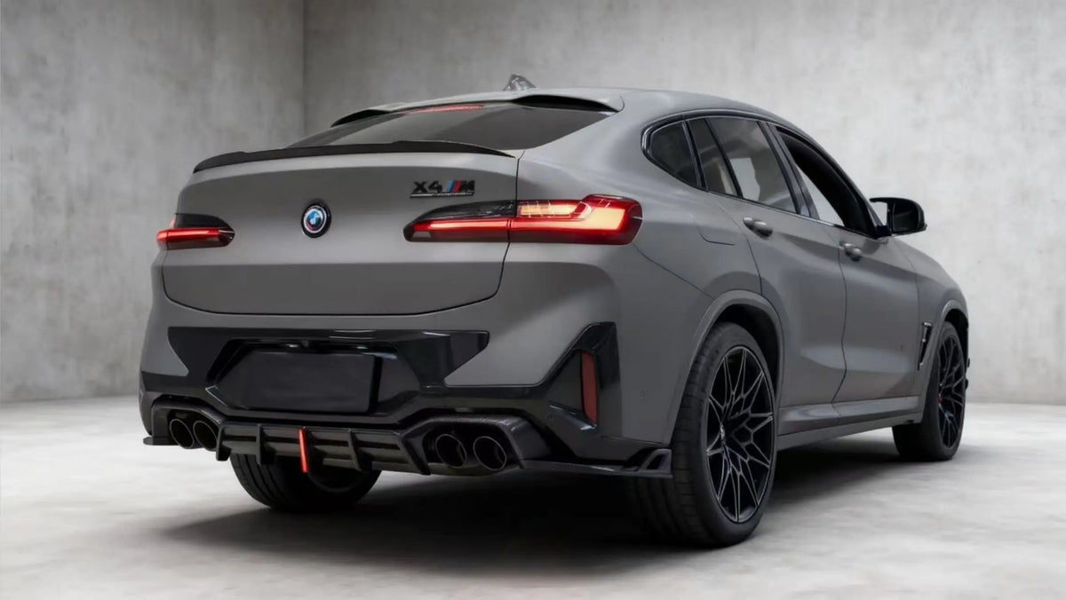 For BMW X4M Lci F98 2022+ Carbon Fiber Rear Bumper Diffuser