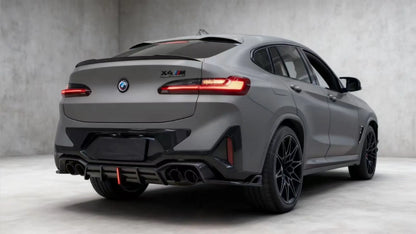 For BMW X4M Lci F98 2022+ Carbon Fiber Rear Bumper Diffuser