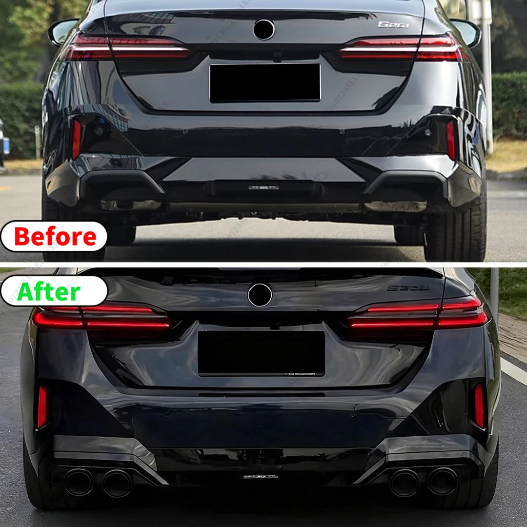 For BMW 5 Series G60 Or 2PCS Exhaust Pipe Cover Trim I5 Tuning