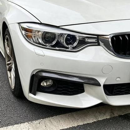 For BMW 4 Series F32 F33 Front Bumper Upper Trims Splitters Kit