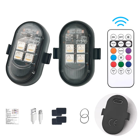 Remote Control Strobe RGB Flash Underglow Footwell Mods