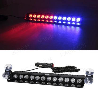 12 Strobe Warning Flash Parking Signal Windshield Yellow White