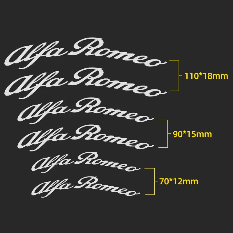 For Alfa Romeo Giulietta Gt 159 6PCS Brake Caliper Sticker Heat
