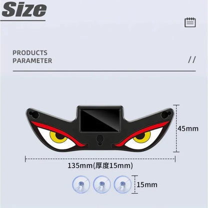 Luminous Devil Eye Solar Wireless Warning Triangle Window Rear