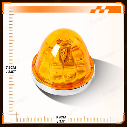 4PC Lorry Truck Side Watermelon 30LED 360 Rotating Safety
