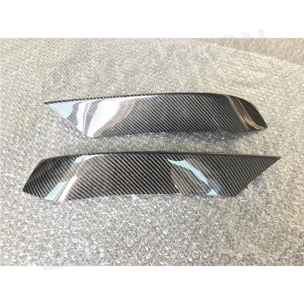 For BMW F80 M3 F82 F83 Carbon Fiber Front Bumper Fog Eyebrows