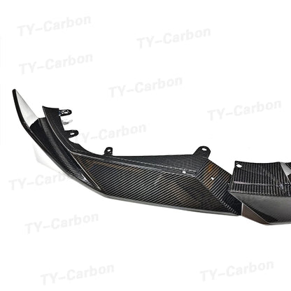 For BMW X6M F96 Lci 2024+ Dry Carbon Fiber Sq Front Lip Bumper