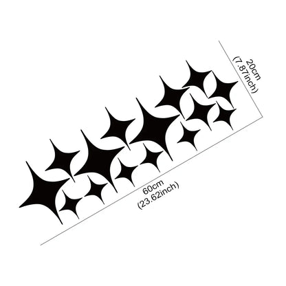 For Vehicles Piece Geometric Star Pattern Stickers Body Side
