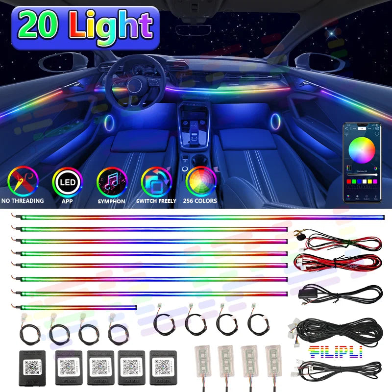 IN1 Smart Interior Ambient Lighting Welcome Mode Hidden Design