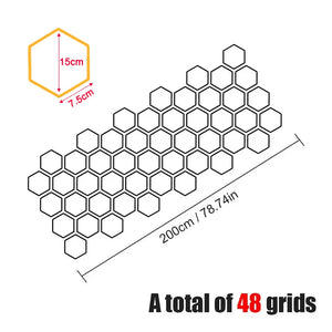Graphics Honeycomb Open Sticker Decor Tuning Side