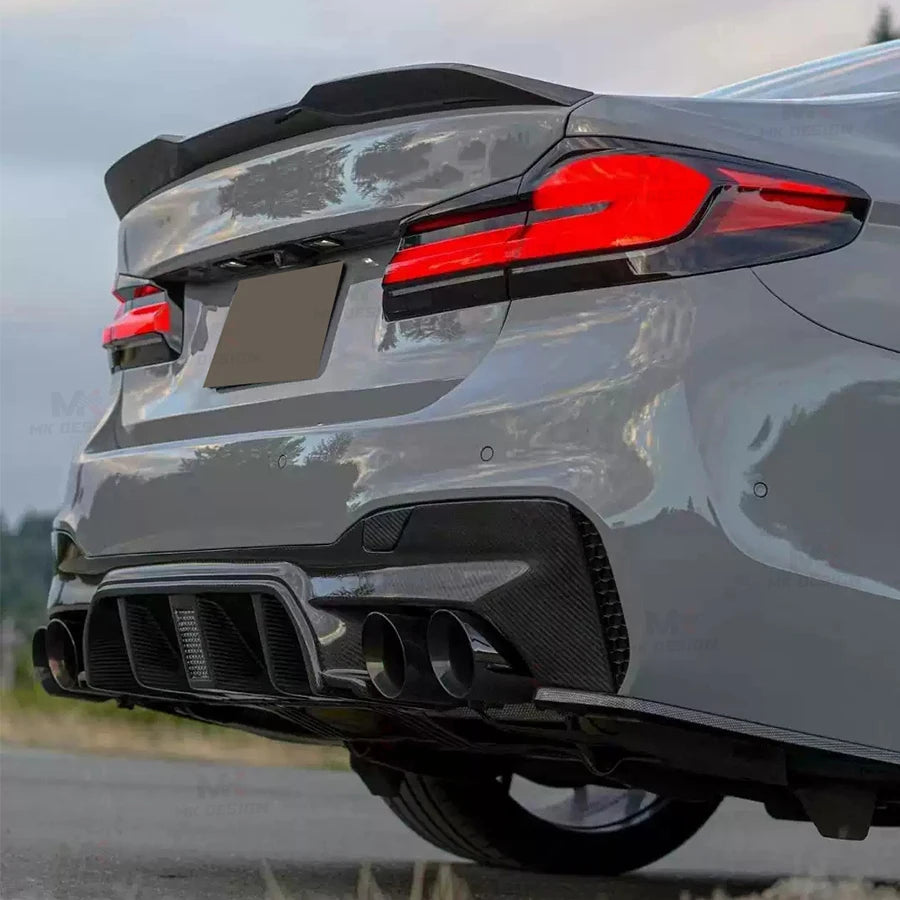 For BMW 5 Series G30 G38 Carbon Fiber Rear Diffuser W F90 M5