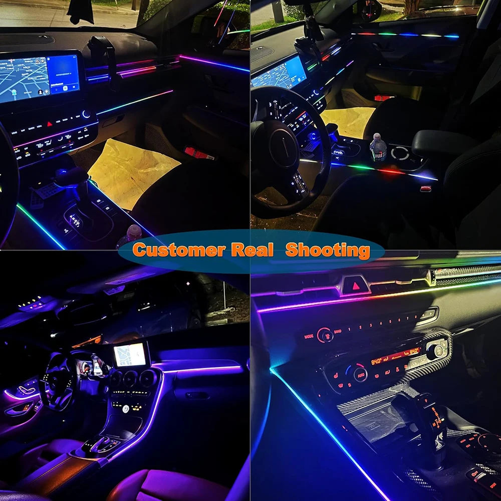Atmosphere Lighting Strip Colorful RGB USB Acrylic Interior