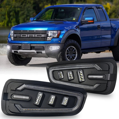 For 2010-2014 Ford F150 Svt Raptor Pxpart Bumper Driving Fog