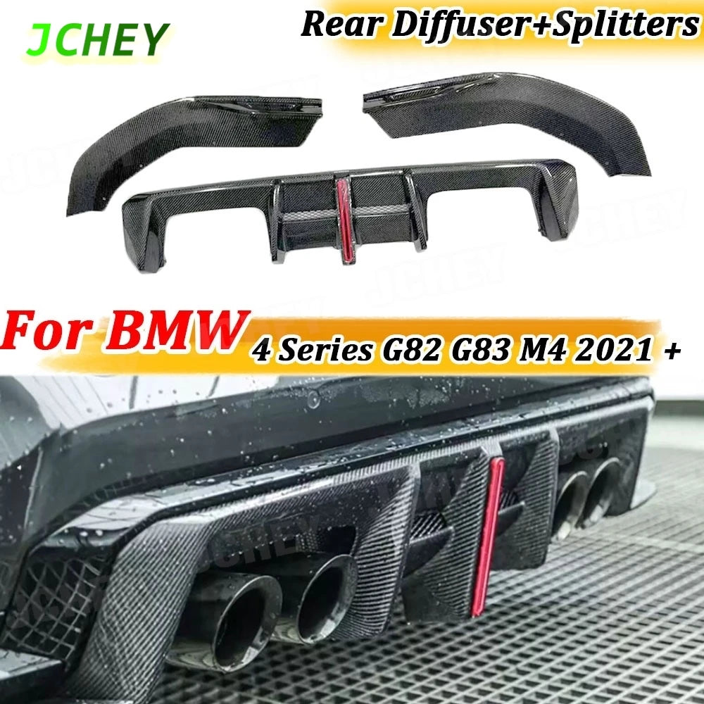 For BMW 4 Series G82 G83 M4 2021 Dry Carbon Fiber Rear Bumper