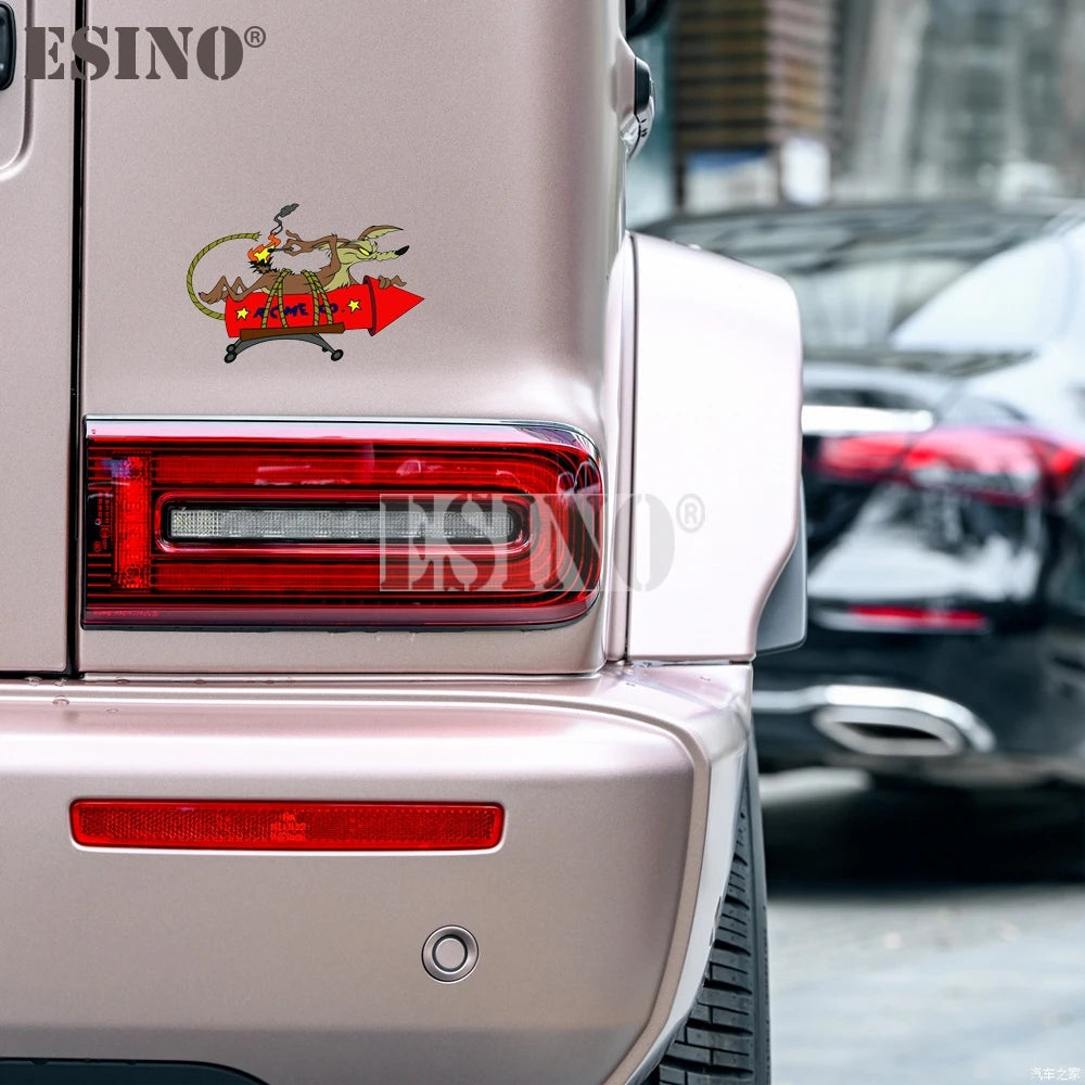Creative Funnywile E Coyote Acme Rocket Vinyl Decal Sticker