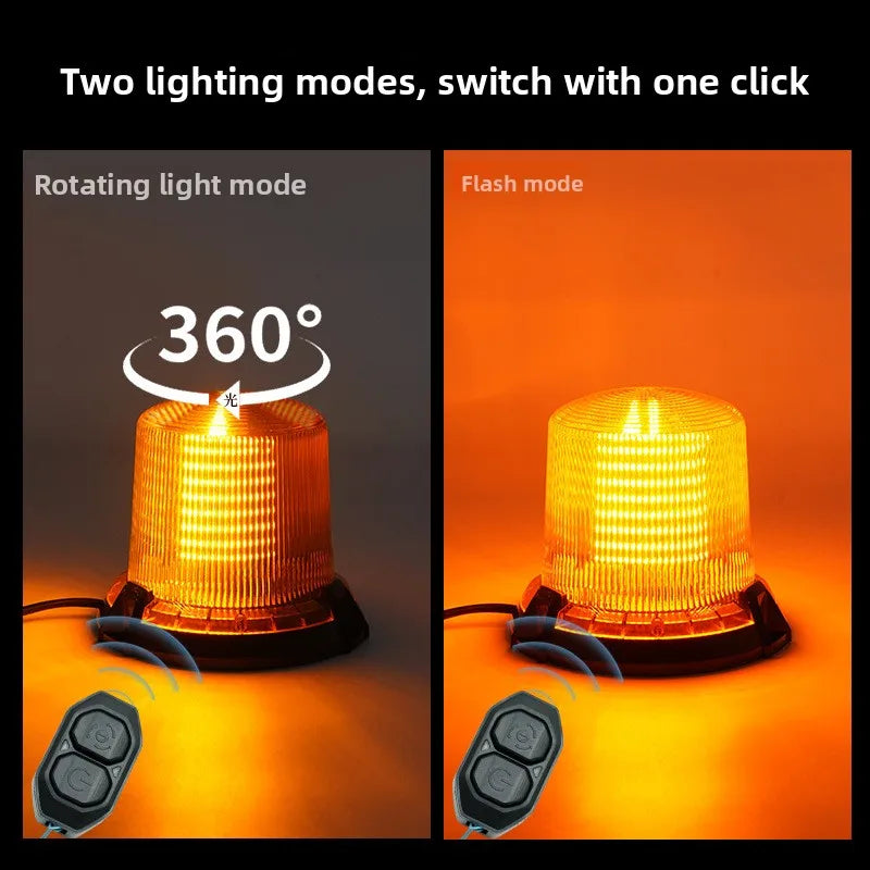 12v-80v Strobe Rotating Emergency Warning Safety Night Traffic