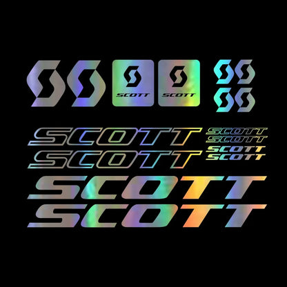 For Scott Decals Stickers Bicycle Vinyl Sticker Fashion 16PCS