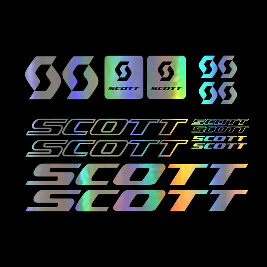 For Scott Decals Stickers Bicycle Vinyl Sticker Fashion 16PCS