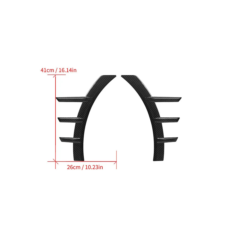 For BMW G87 M2 2023 Real Dry Carbon Fiber Front Rear Bumper Side