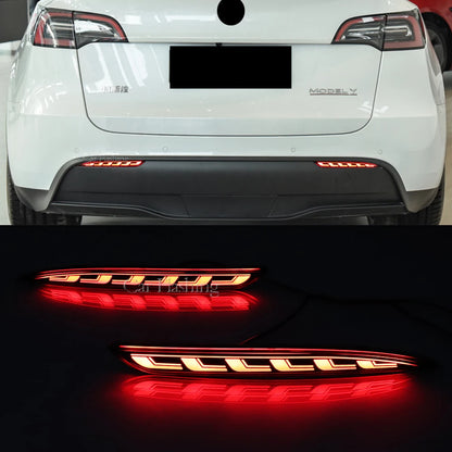 For Tesla Model Y 2019 2020 2PCS 2021 2022 2023 Rear Fog Brake